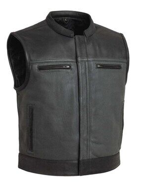 Gotham Hide Perforated Men's Leather Vest